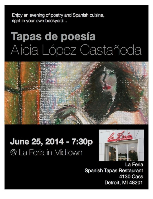 The event is called "Tapas de Poesía," which we could translate to something like "Appetizers of Poetry."